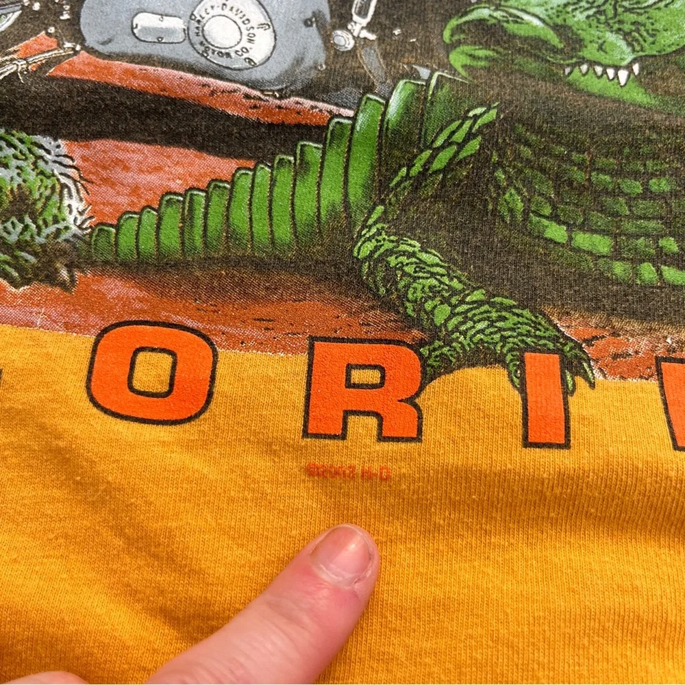 2000s Harley Davidson Motorcycles Long Sleeve T-shirt Size 2XL Florida - Picture 8 of 9